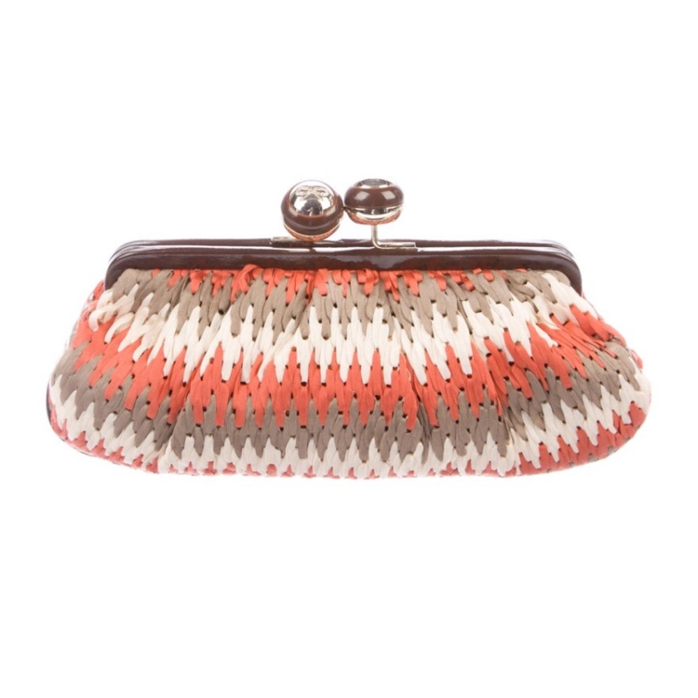 Anya Hindmarch woven clutch